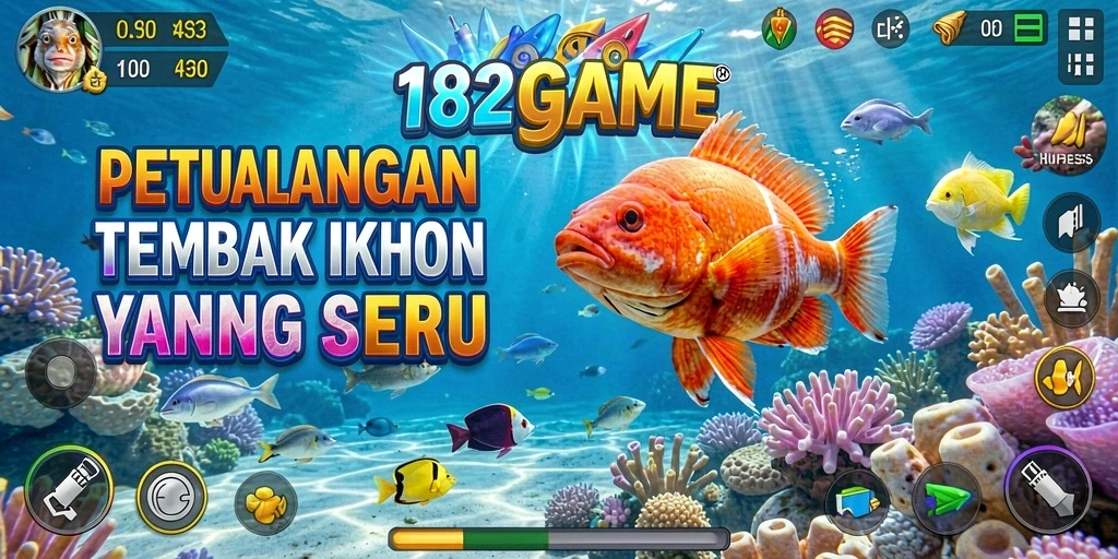 Tangkapan layar menampilkan gameplay menembak ikan yang menarik.