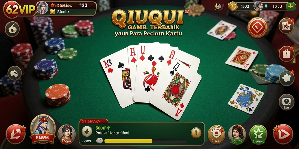 Screenshot gameplay QiuQiu 62VIP yang menarik.