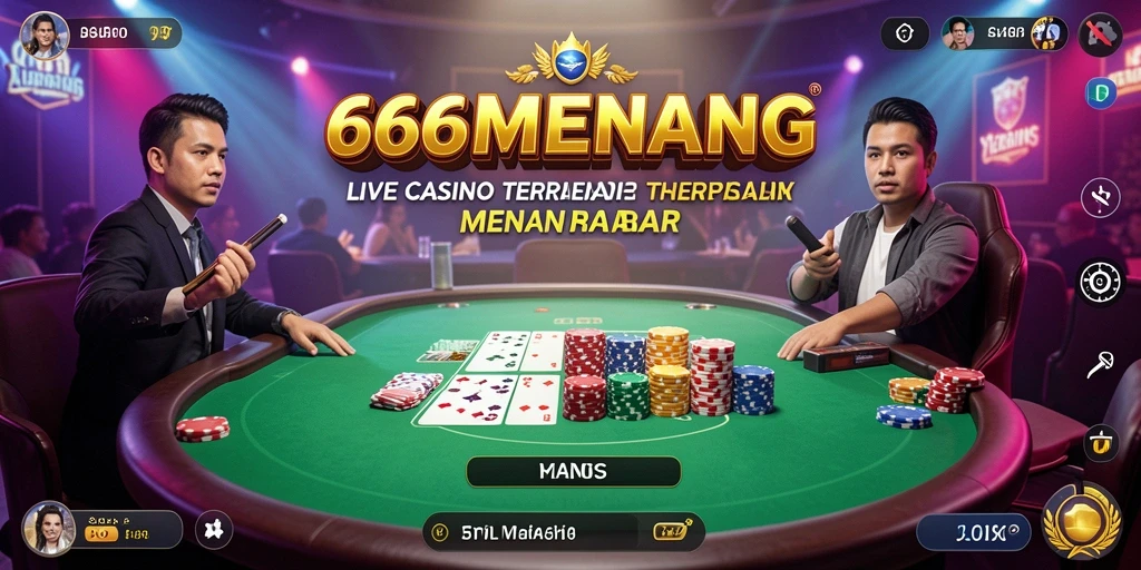 Gameplay Live Casino yang mendebarkan dan interaktif di 666MENANG.