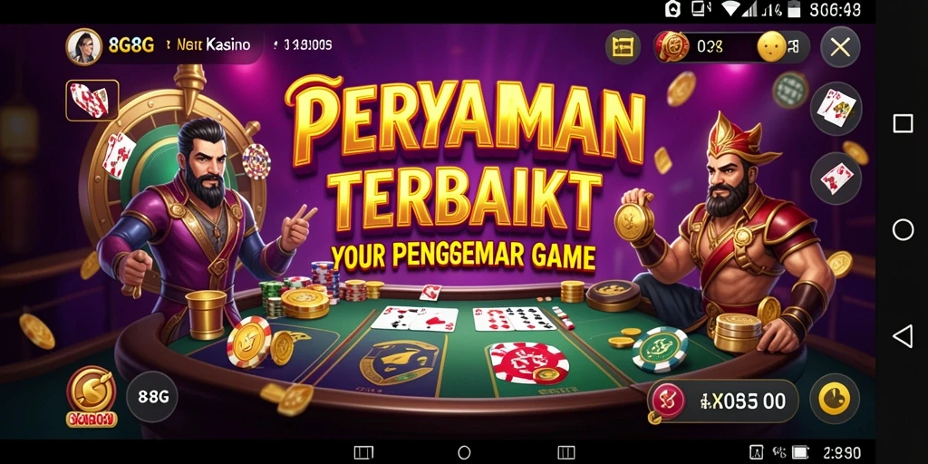 Tampilan gameplay seru di aplikasi Kasino 8G8G.