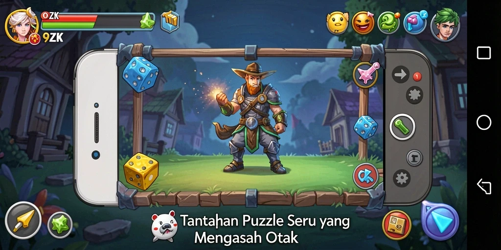 Tampilan gameplay menantang dan grafis menarik di 9ZK.