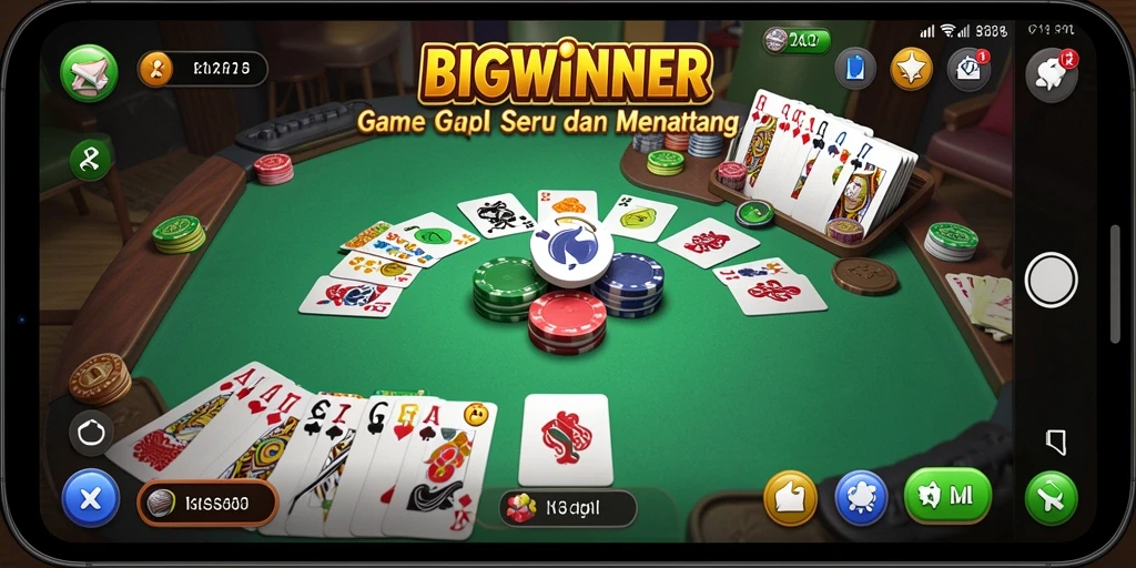 Tampilan gameplay seru dan interaktif dari BIGWINNER.