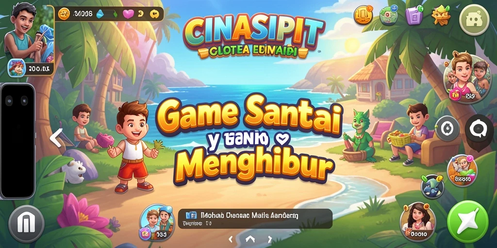 Tangkapan layar CINASIPIT menampilkan gameplay yang seru dan menghibur.