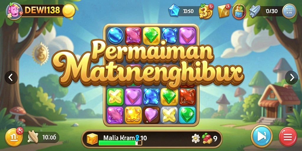 Tampilan gameplay DEWI138 yang seru dan penuh warna.