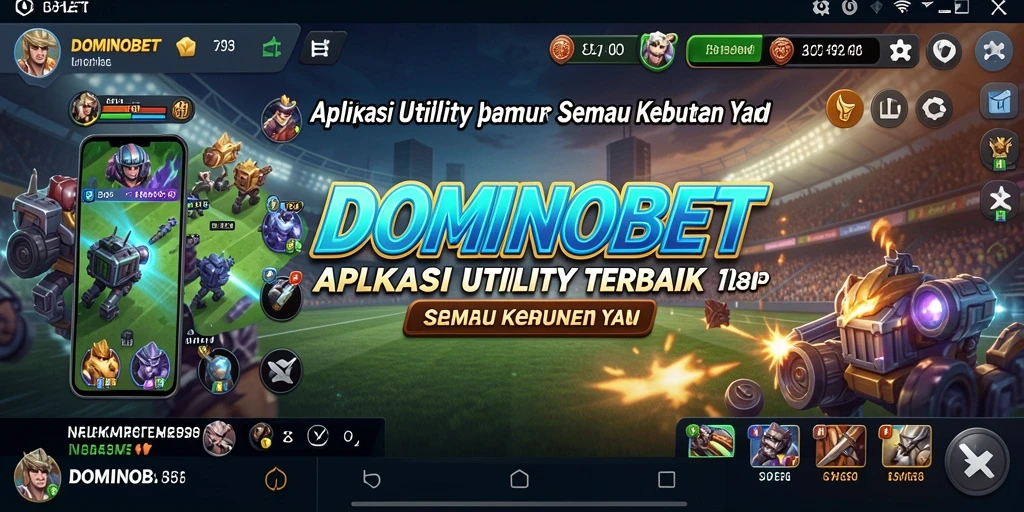 Tampilan antarmuka DOMINOBET yang user-friendly dan intuitif.