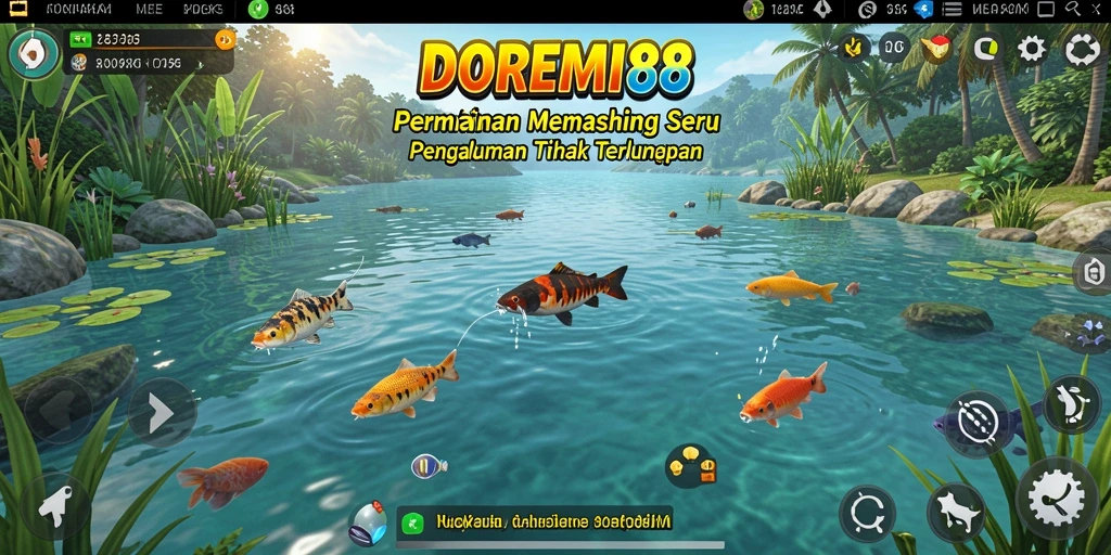 Tampilan gameplay DOREMI88 yang menakjubkan saat memancing.