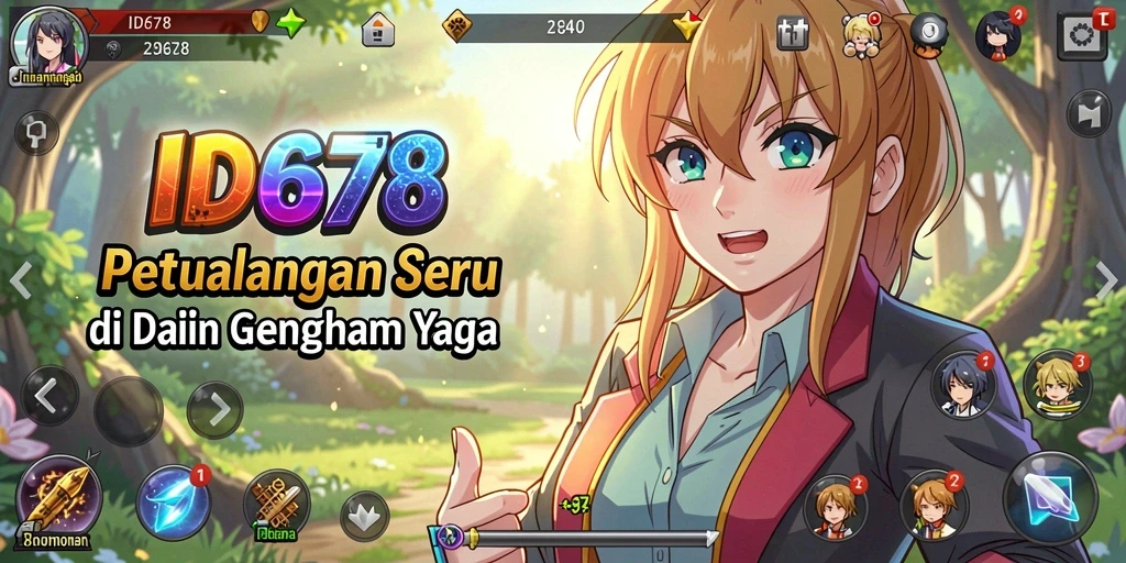 Screenshot gameplay <strong>ID678</strong> yang menampilkan aksi seru dan karakter Anime.
