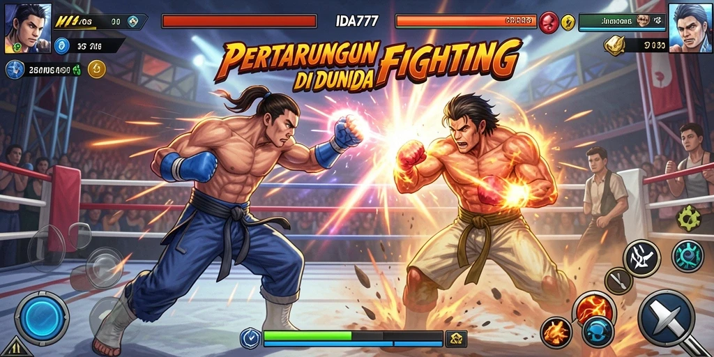Screenshot gameplay IDA777 menunjukkan aksi pertarungan yang intens dan menarik.