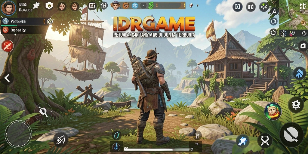 Tangkapan layar menunjukkan eksplorasi mendalam dalam dunia Open World IDRGAME.