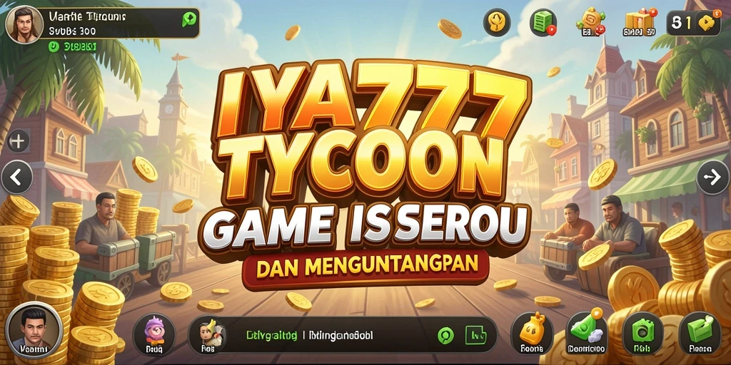 Tampilan gameplay IYA777 yang menampilkan keseruan manajemen Tycoon.