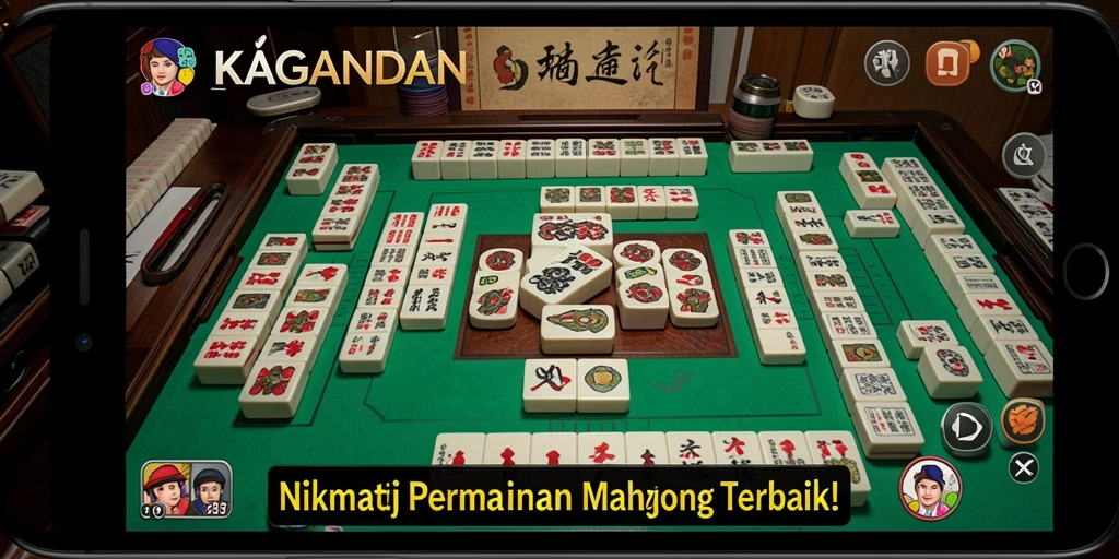 Screenshot KAGANDAN menunjukkan gameplay Mahjong yang seru dan menarik.