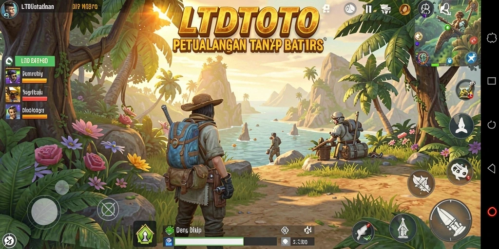 Tangkapan layar LTDTOTO menampilkan aksi mendebarkan di dunia terbuka.