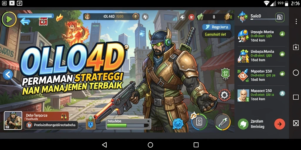 Screenshot gameplay OLLO4D menampilkan strategi dan manajemen yang mendebarkan.