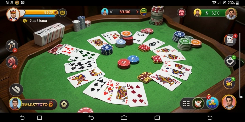 Tampilan gameplay seru dalam aplikasi Gaple ORMASSTOTO.