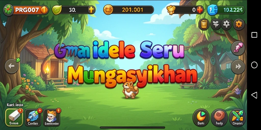 Screenshot menampilkan gameplay seru dari PRG007 yang santai.