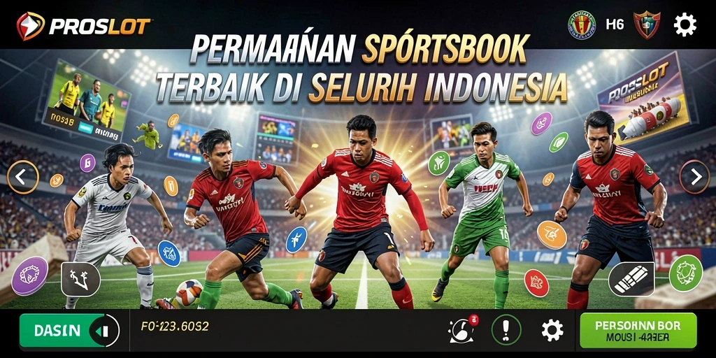 Tampilan gameplay utama PROSLOT yang menampilkan berbagai pilihan taruhan.