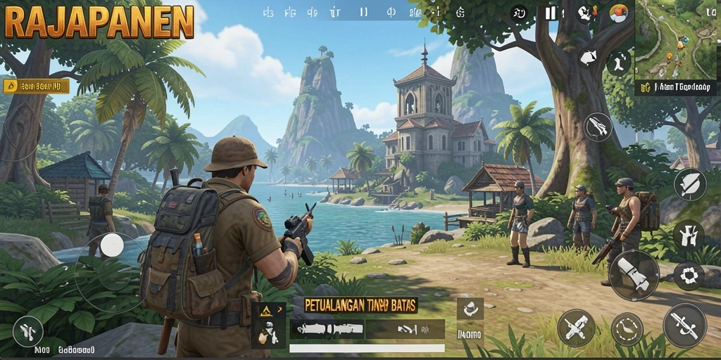 Tampilan menakjubkan dunia terbuka RAJAPANEN dengan gameplay seru.