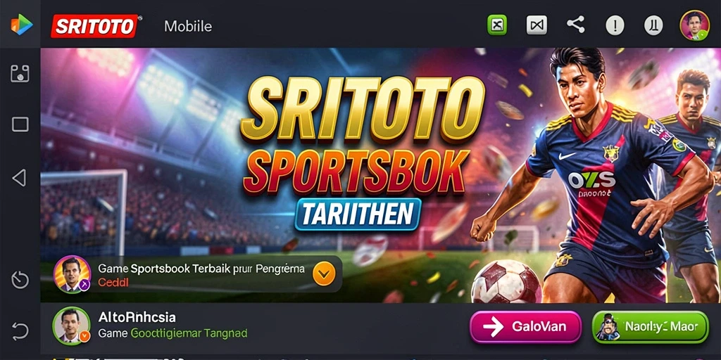 Tampilan menarik dari SRITOTO yang menampilkan berbagai pilihan taruhan olahraga.