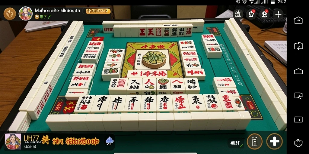 Tampilan gameplay UH77 yang menarik dan penuh tantangan Mahjong.
